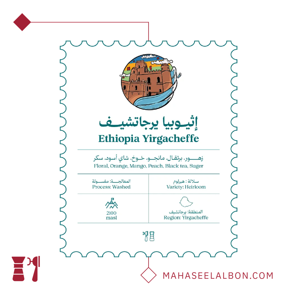 إثيوبيا - يرجاتشيف - ٢٥٠  جرام - محمصة أسطول البن
