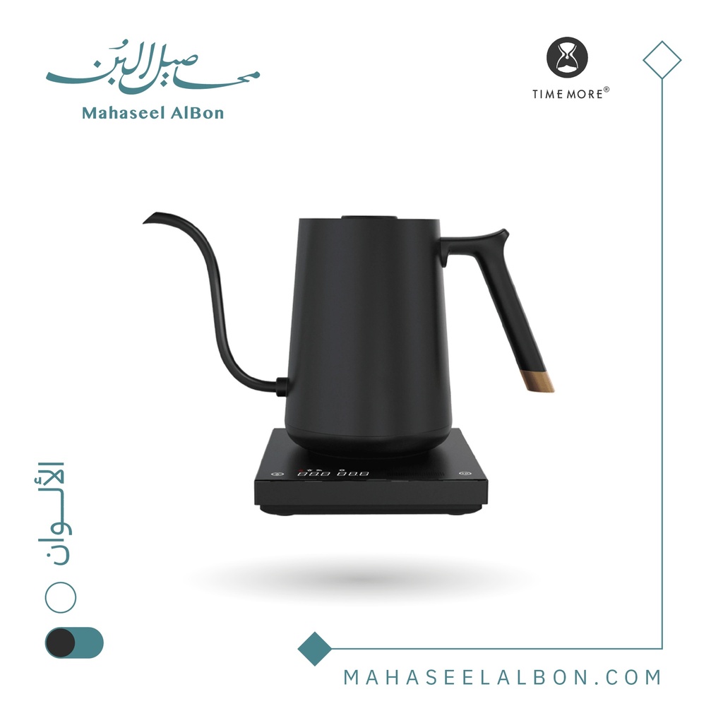 TIMEMORE FISH Smart Electric Pour Over Kettle 600ml  (Black)