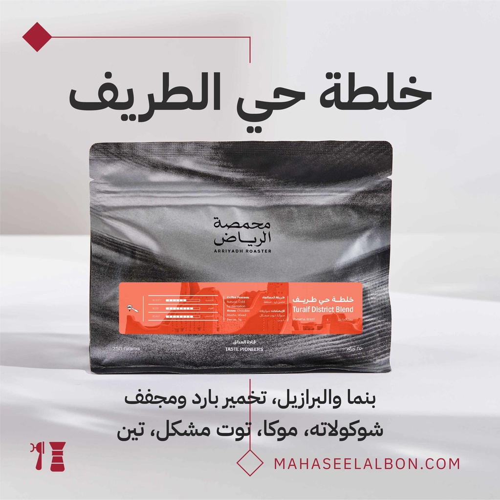 خلطة حي الطريف (بنماوالبرازيل)- ٢٥٠ جرام - محمصة الرياض