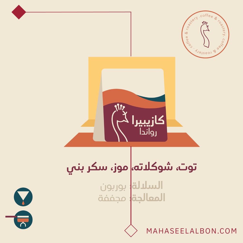 رواندا - كازيبيرا -٢٥٠ج - محمصة الطاؤوس