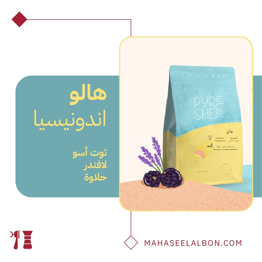 اندونيسيا هالو - ٢٥٠ جرام - محمصة بيورشيل