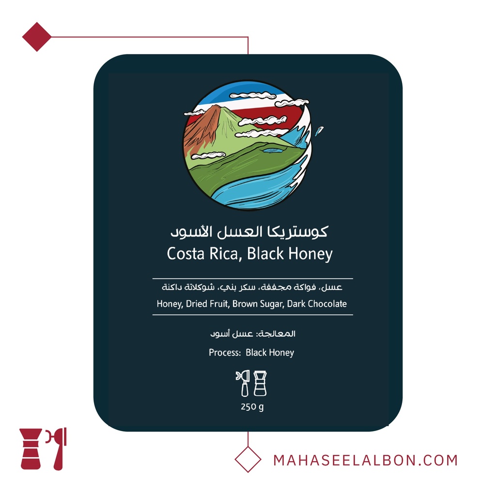Costa Rica Rivense El Jardin Black Honey - 250g - Ostool Albon Roastery 