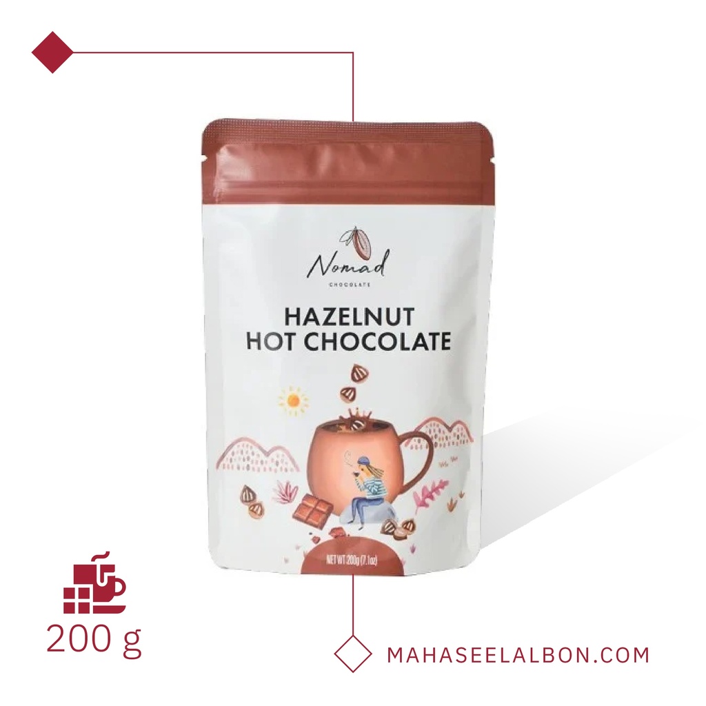 Nomad Organic Chocolate - Hazelnut Chocolate 200g