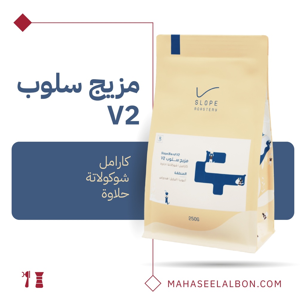 مزيج سلوب في٢ - ٢٥٠  جرام - محمصة سلوب