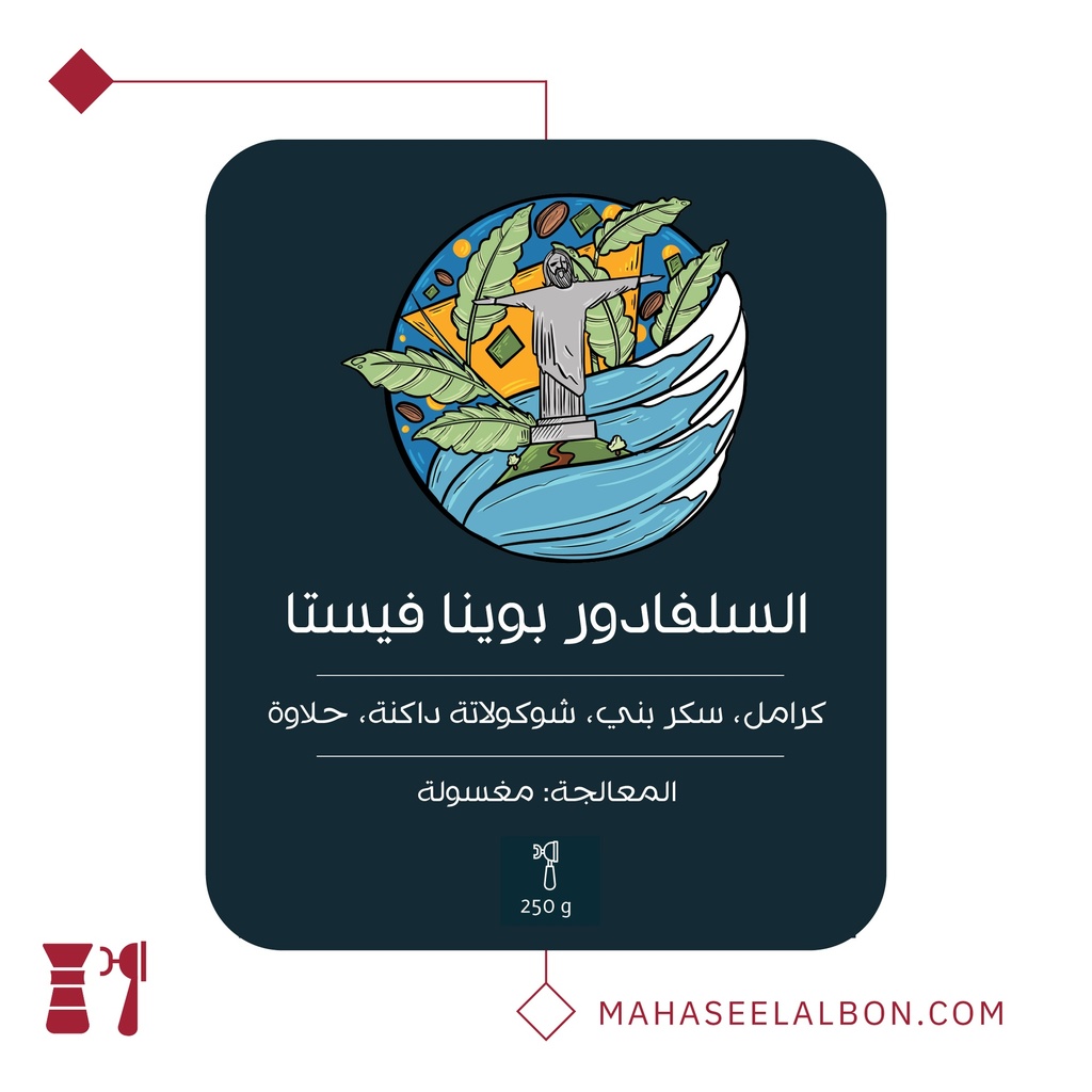 السلفادور بوينا فيستا - ٢٥٠ جرام - محمصة أسطول البن