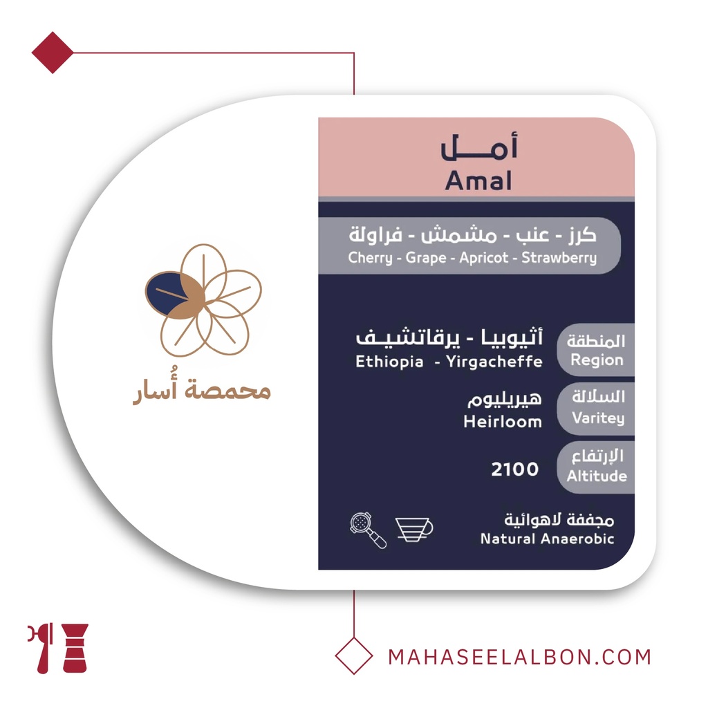 اثيوبيا امل - ٢٥٠ جرام - محمصة أسار