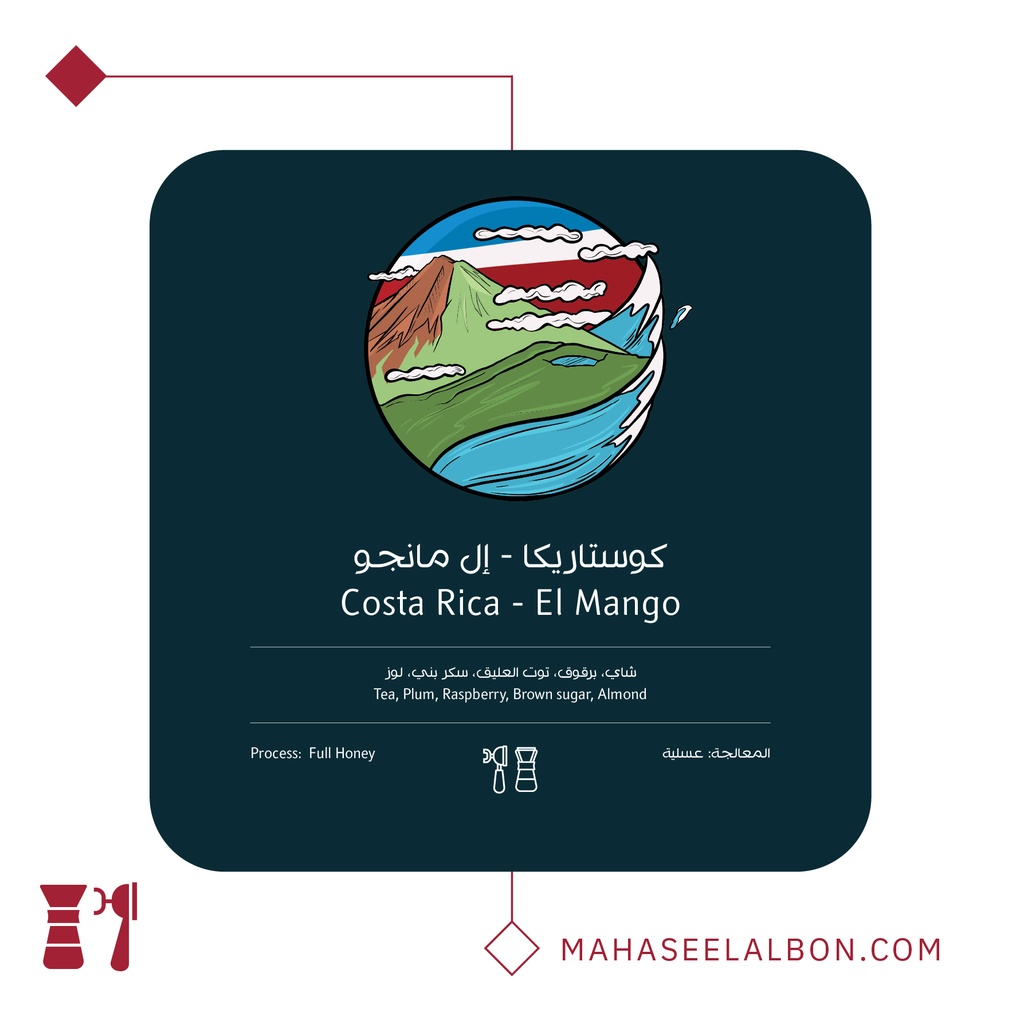 كوستاريكا إل مانجو - ٢٥٠ جرام - محمصة أسطول البن