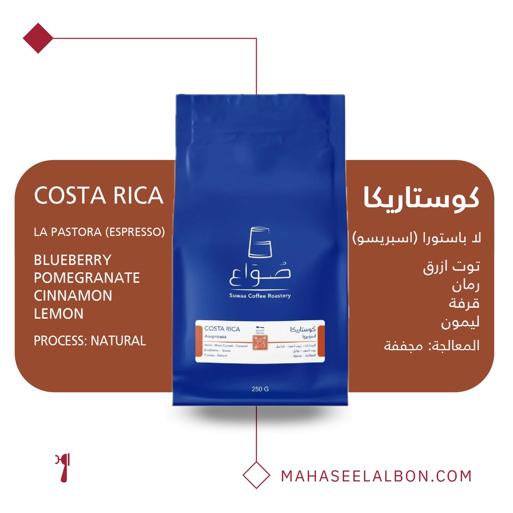 Costa Rica - La Pastora Espresso 250g - Suwaa Roastery