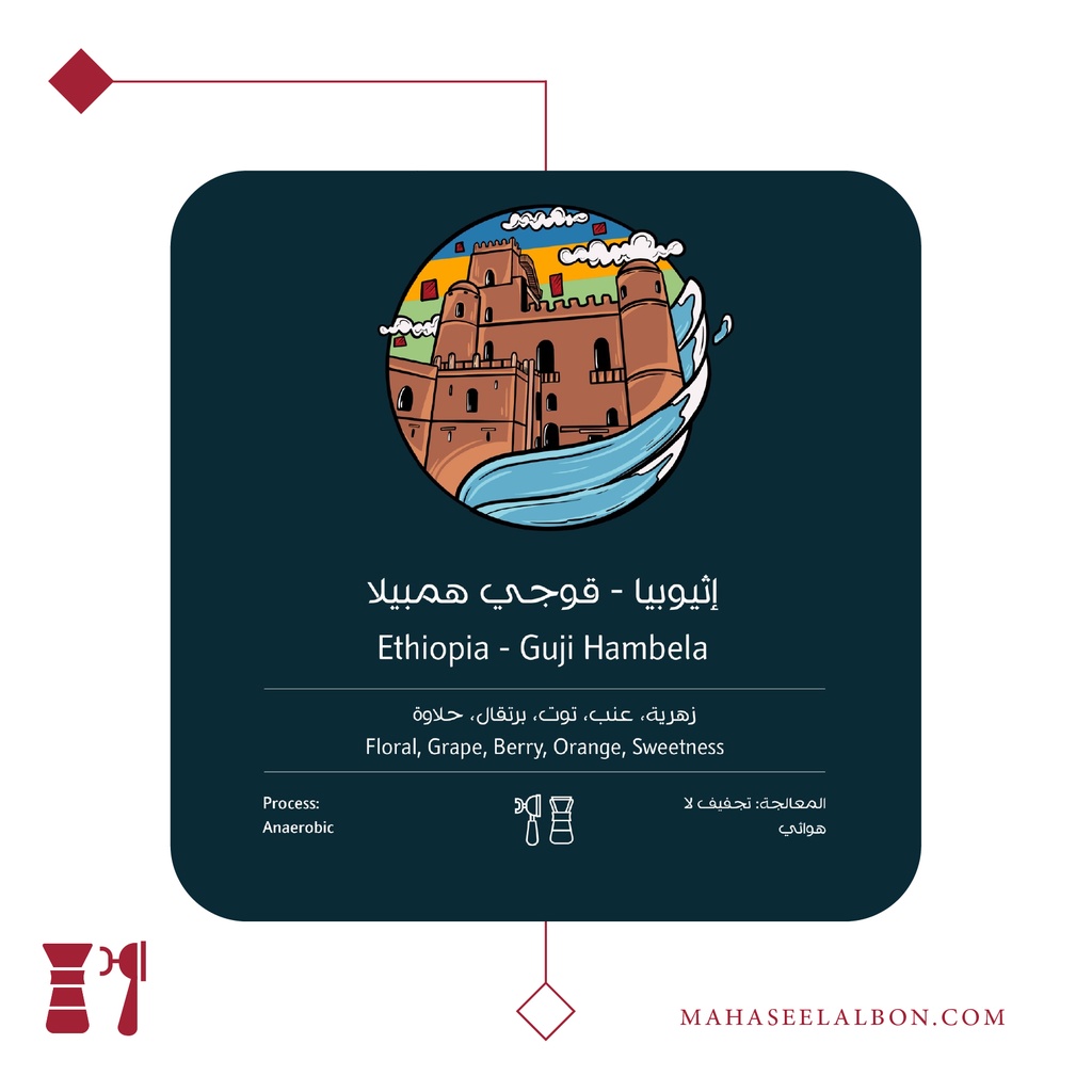 اثيوبيا - قوجي همبيلا - ٢٥٠ جرام - محمصة أسطول البن