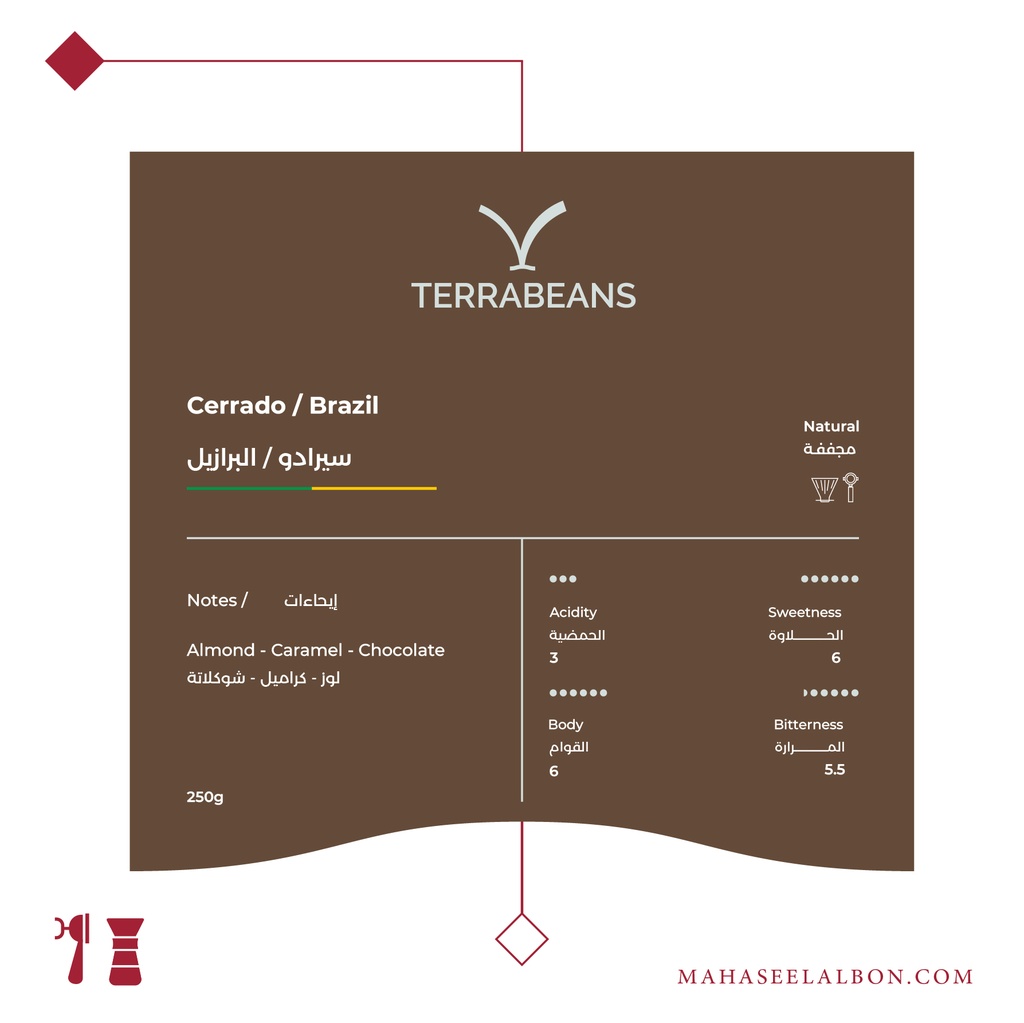 Brazil - Cerrado - 250g - Terra Beans Roastery