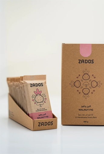 Zados Fig And Walnut Box - 12 Date Bars (480G)