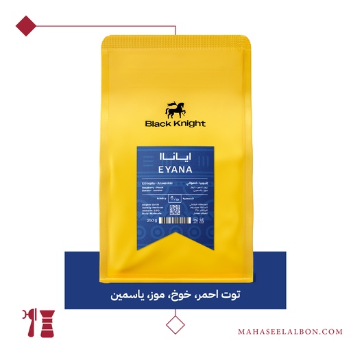  إثيوبيا - إياناا - ١ كيلو - محمصة الفارس الأسود