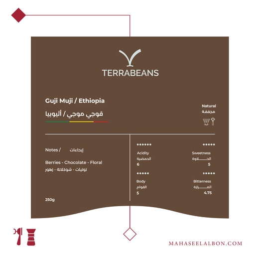 إثيوبيا - قوجي موجي - ٢٥٠ جرام - محمصة تيرا بينز